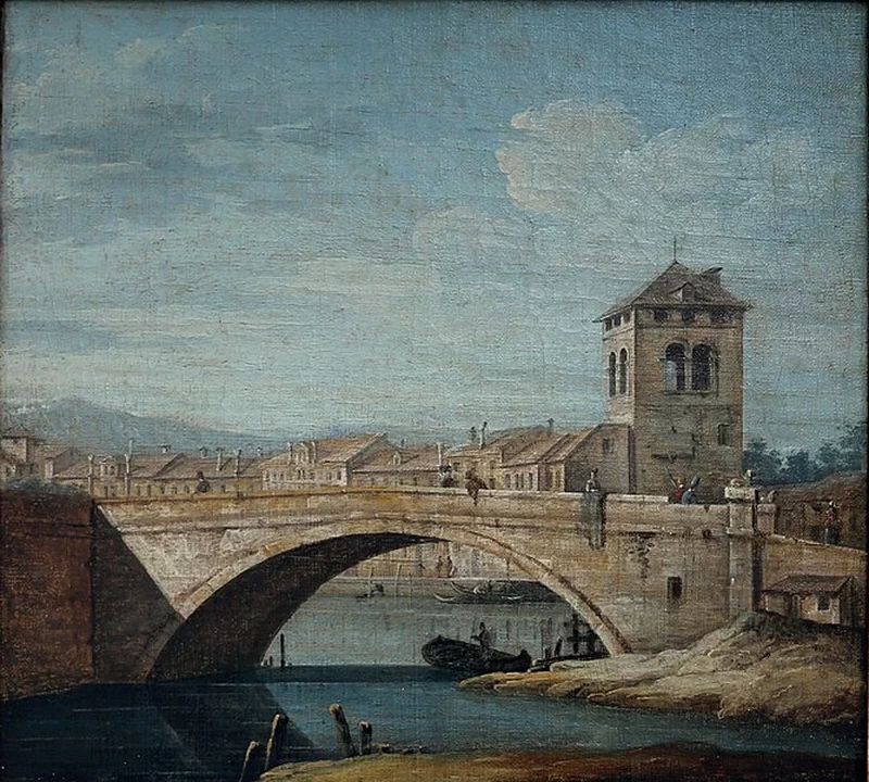 Capriccio architettonico e ponte - Palais des Beaux, Arts de Lille